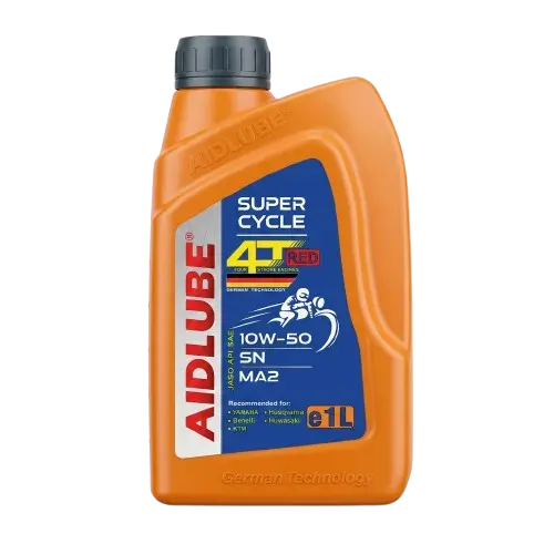 روغن موتور ایدلوب سوپر سیکلت AIDLUBE 10W50 SN- MA2 یک لیتری
