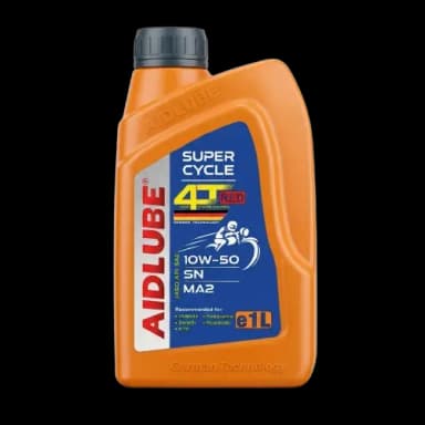 روغن موتور ایدلوب سوپر سیکلت AIDLUBE 10W50 SN- MA2 یک لیتری