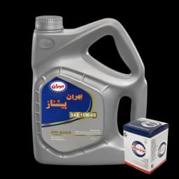 پک روغن بهران پیشتاز3.5 لیتری10w40 و فیلتر روغن سرکان
