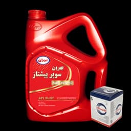 پک روغن بهران سوپرپیشتازپریمیوم20w50و فیلتر روغن سرکان