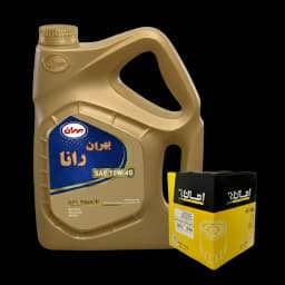 پک روغن بهران رانا 10w40SM + فیلتر روغن امان