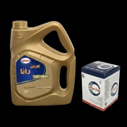پک روغن بهران رانا 10w40SM + فیلتر روغن سرکان