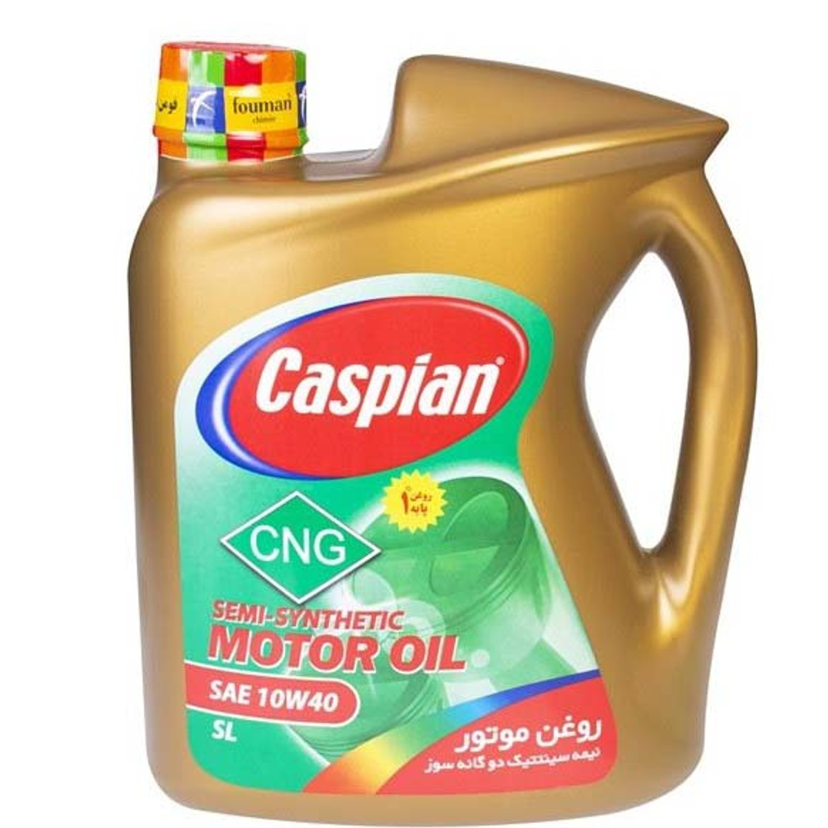 روغن موتور کاسپین نیمه سینتتیک 10W-40 چهار لیتری API SL