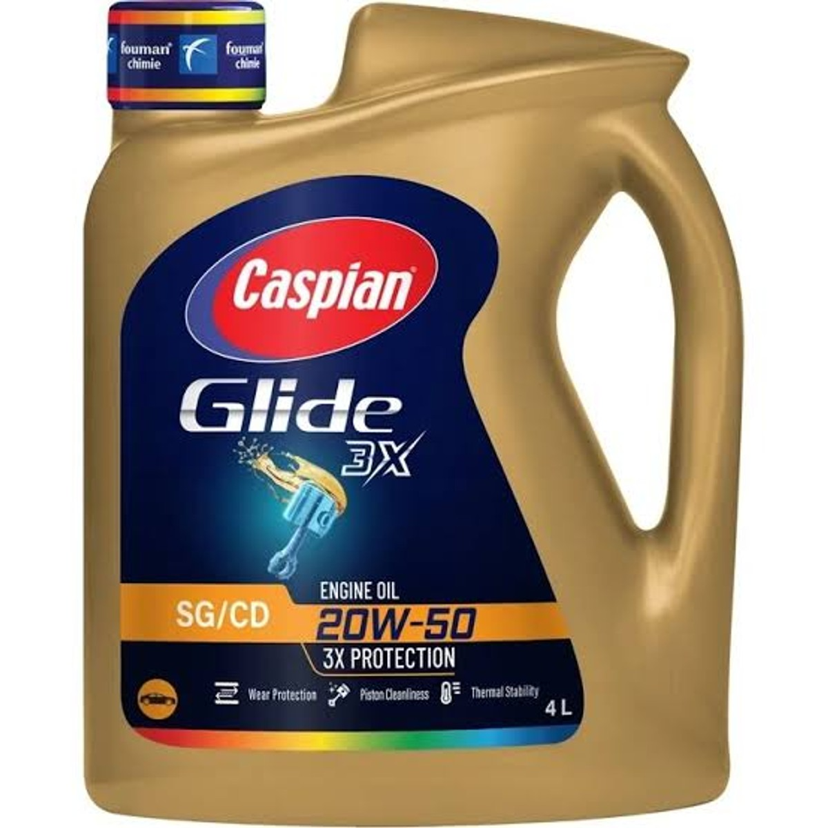 روغن موتور کاسپین چهارفصل 20W-50 چهار لیتری API SG