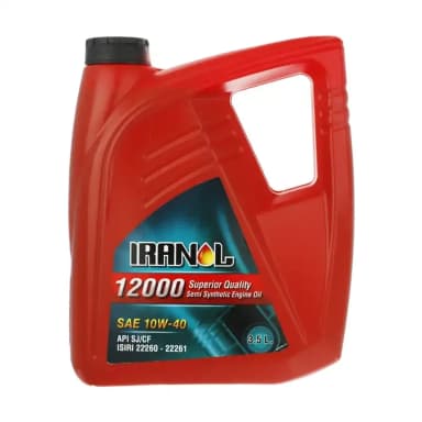 روغن موتور ایرانول 12000 10W-40 سه‌ونیم لیتری API SJ
