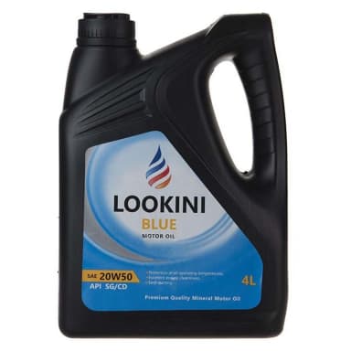 روغن موتور لوکینی LOOKINI بلو Blue 20W-50 چهار لیتری API SG/CD