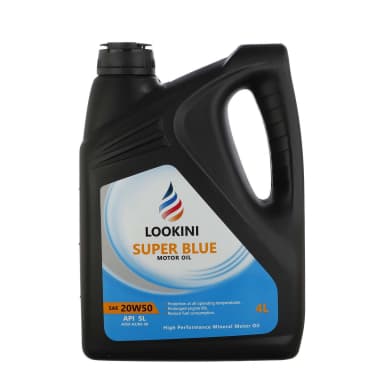روغن موتور لوکینی LOOKINI سوپر بلو Super Blue 20W-50 چهار لیتری API SL
