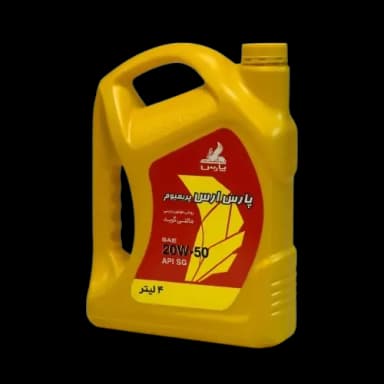 روغن موتور نفت پارس ارس پریمیوم 20W-50 چهار لیتری API SG