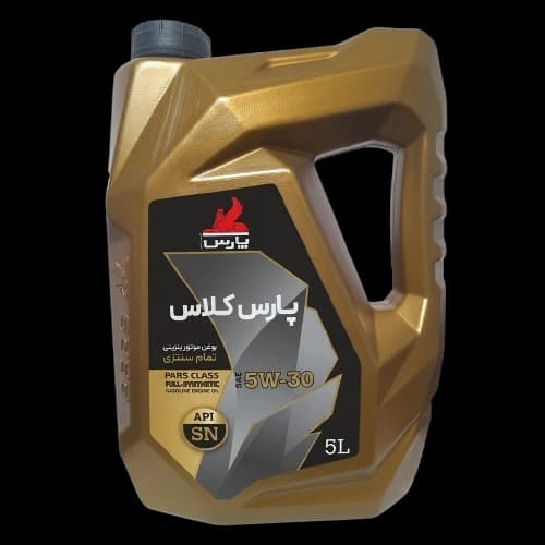 روغن موتور نفت پارس کلاس 5W-30 پنج لیتری API SN