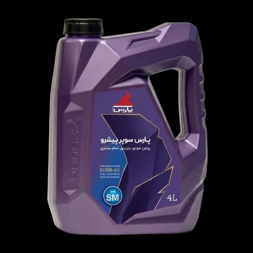 روغن موتور نفت پارس سوپر پیشرو 10W-40 چهار لیتری API SM