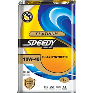 روغن موتور اسپیدی پلاتینیوم 10W-40 چهار لیتری API SM