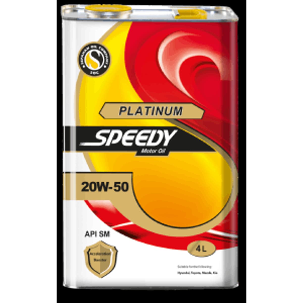 روغن موتور اسپیدی پلاتینیوم 20W-50 چهار لیتری API SM
