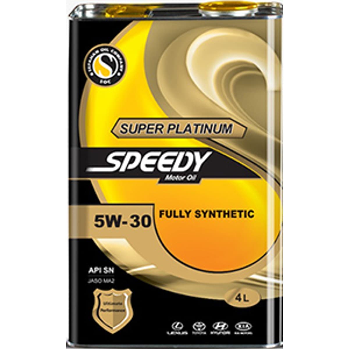روغن موتور اسپیدی سوپر پلاتینیوم 5W-30 چهار لیتری API SN