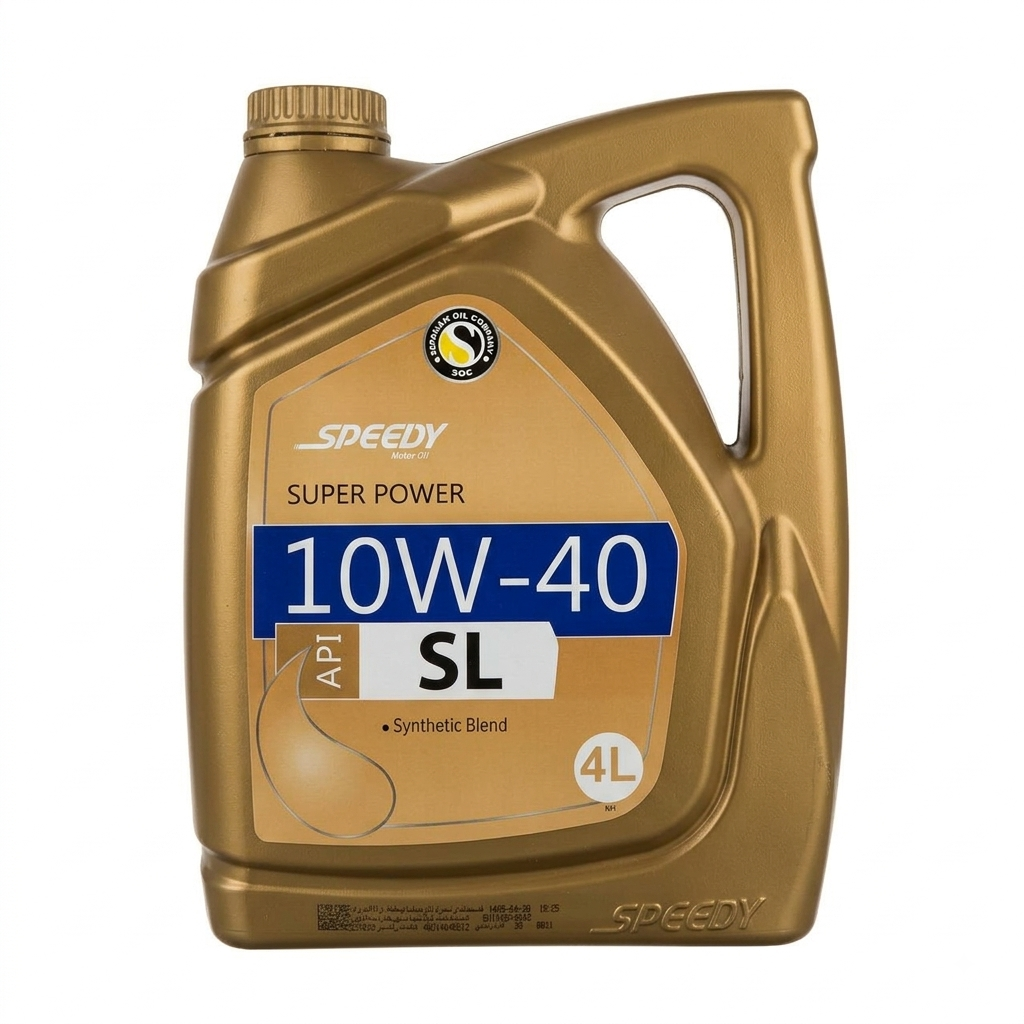 روغن موتور اسپیدی سوپر پاور اسپیدی 10W-40 چهار لیتری API SL