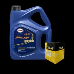 پک روغن بهران سوپر‌پیشتاز 10w40SL + فیلتر روغن امان