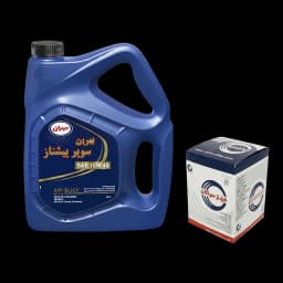 پک روغن بهران سوپر‌پیشتاز 10w40SL + فیلتر روغن سرکان
