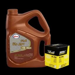 پک روغن بهران سوپر رانا 4 لیتری 5w40SN + فیلتر روغن امان