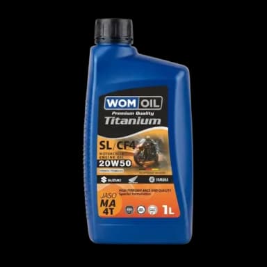 روغن موتور سیکلت وم اویل  20W50 SL MA2 یک لیتری